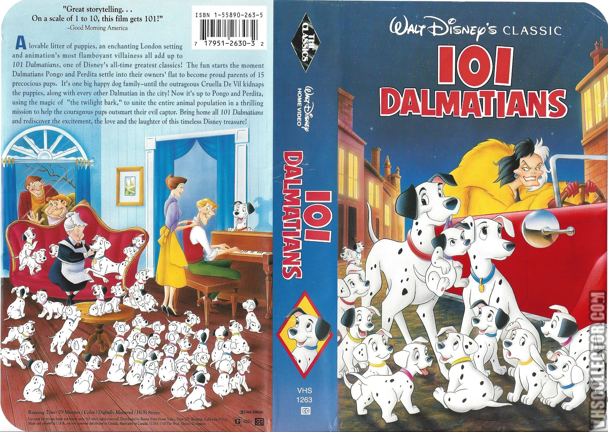 “101 Dalmatians” on VHS: Spotting Nostalgia and Adventure in a Classic Format