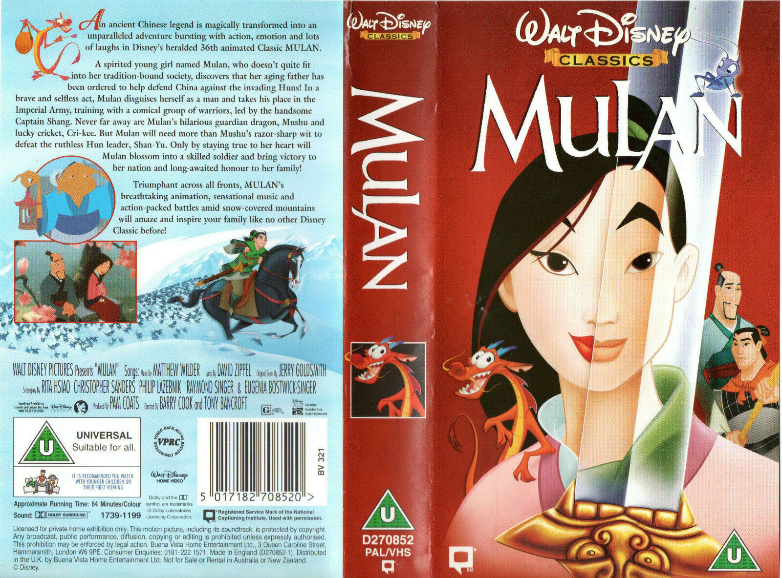 “Mulan” on VHS: Honoring Tradition and Breaking Barriers in a Bygone Format